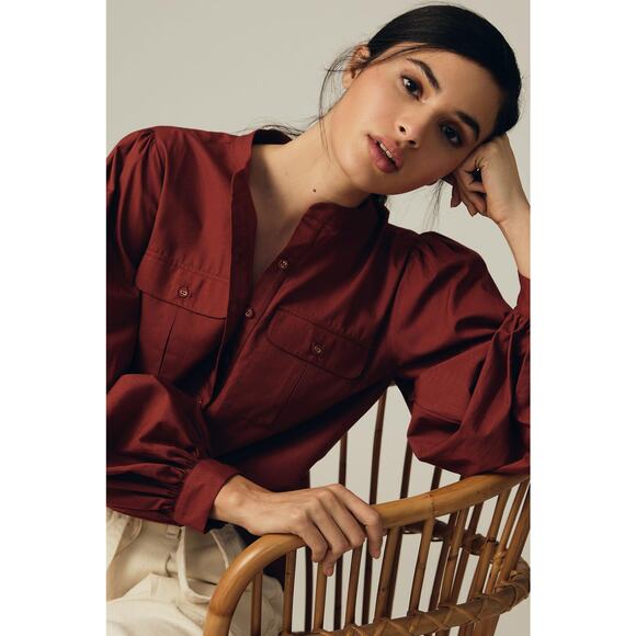 NWT Anthropologie Nikasha Utility Cargo Blouse - Large - Picture 5 of 6